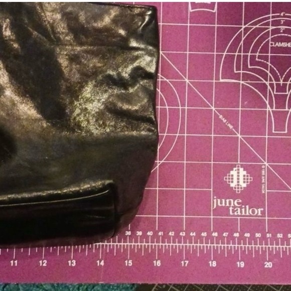 Elegant Black Leather Tote Bag Latico - Picture 7 of 9